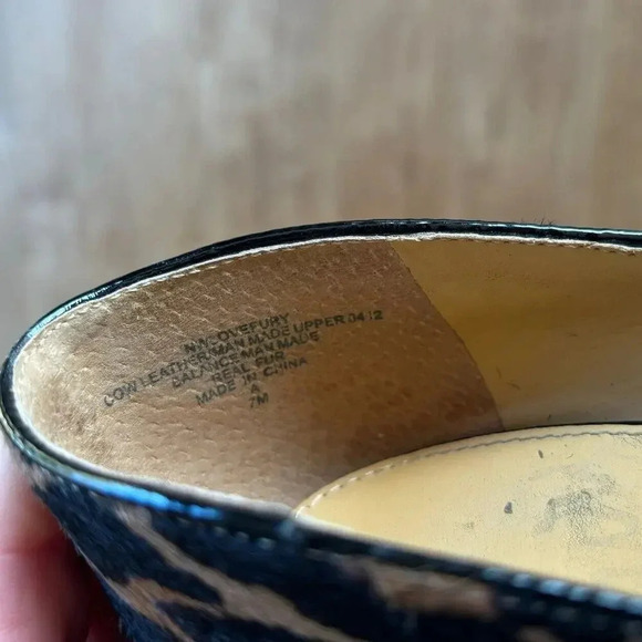 Nine West Love Fury Patent leather Platform Pump Heels 7M Barbie Leather Cheetah - Picture 8 of 9